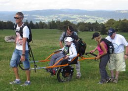 Randonnée en joëlette, pour une journée de teambuilding ou d'action sociale