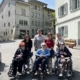 Group photo of the delighted residents of the EMS Martigny, after a Fantastic Visit of Fribourg with a patrimoine guide